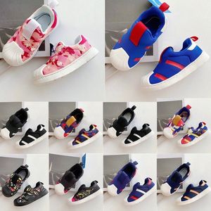 bebek yürümeye başlayan çocuk 360 süperstar çocuk tasarımcısı ayakkabı kızlar erkek genç spor ayakkabılar kırmızı ayakkabı çocukları siyah eğitmenler 94HE#