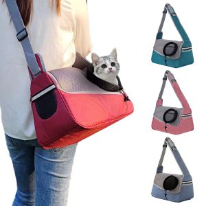 Bärare bärbar husdjur ryggsäck för små hundar katter axel bärare väska hållbar andbar valp kattunge resväska hundtillbehör