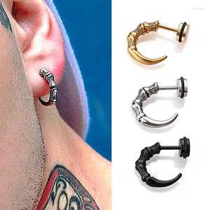 Stud Earrings 1 Pc Punk Men Stainless/Titanium Steel Eagle Claw Personality Gold/Black/Steel Color Screw Jewelry Gifts