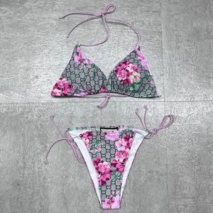 Sexy gestreifter Bikini-Badeanzug für Damen, brasilianisches Designer-Badeanzug-Set. Maillot De Bain Damen-Badeanzug-Set