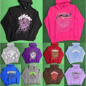 Spindelhoodies sp5ders ängel pullover rosa röda svarta mens hoodie hoodys byxor mode löst sp5der ung thug 555555 grafisk huvkläder tröjor qe qe