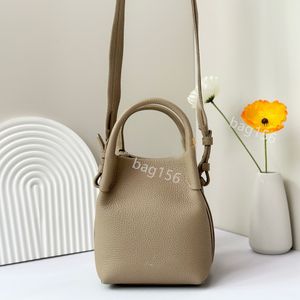 Saco de designer Sacos de noite Loro Piano Espelho 10A Bolsa de Mão Mulheres Bolsa de Couro Bale Bag Micro One-Ombro Messenger Bolsa Bucket Bucket Bag Luxury Bag