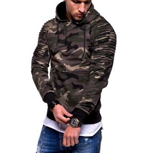 Laamei kamuflaj hoodies erkekler yeni moda sweatshirt erkek kamuflaj kapüşonlu kalça sonbahar kış askeri kapüşonlu artı 2011263144094