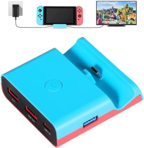 Supporti Switch Dock per Nintendo Switch Modello OLED TV Switch Docking Station con 4K/1080P HDMI USB 3.0 Porta USB 2.0 4K/1080P HDMI