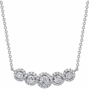 Choucong Brand Circle Pendant eleganta lyxsmycken 925 Sterling Silver Round Cut White 5A Cubic Zircon Cz Diamond Party Women ClaVicle Necklace For Lover Gift