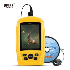 Finders Lucky Portable Underwater Fishing Finder 3,5 tum LCD Display TFT RGB Waterproof Monitor för vinterfiske kameror 20m sond