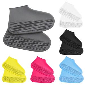 Su geçirmez ayakkabı kapsar Silikon Anti-Slip Yağmur Botları Unisex Spor Koruyucu Açık Yağmurlu Gün Koruyucular Ayakkabı Kapak