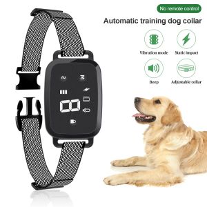 Collari Collare per cani antiabbaio automatico intelligente Display digitale HD Collare di addestramento per cani impermeabile IP67 Tappo antiabbaio Smetti di abbaiare