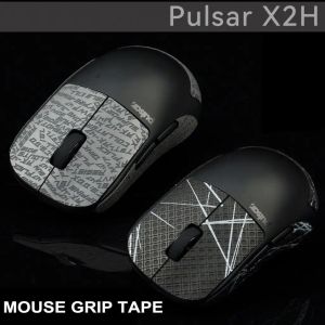 Mouse T BTL Gamer Mouse Grip Tape Skate Adesivo per Pulsar X2H Antiscivolo Pelle di lucertola Succhiare il sudore Pre tagliato Facile da installare Accessori per PC