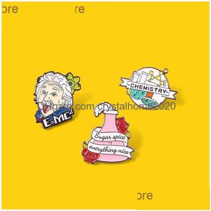 Pins Brooches S Brooch Character Badge Experimental Bottle Academic Mystery Metal Silk Scarf Buckle Pin T230605 Drop Delivery Dho9S