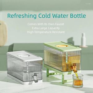 Water Bottles Cold Kettle With Faucet Beverage Dispenser Spigot Iced Lemonade Juice Containers For Parties 4.5L Daily