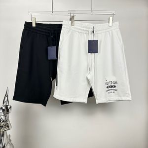 Modetrend, luxuriöse Herren-Shorts aus hochwertiger Baumwolle, Frühling/Sommer, Alphabet-Design, alltägliche Freizeit-Shorts