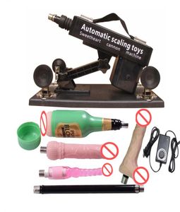 Neuestes Luxus-Automatik-Sex-Maschinenpistolen-Set für Männer und Frauen, Liebesmaschine mit männlichem Masturbationsbecher und großem Dildo, Sexspielzeug 5448408