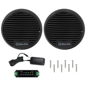 Speakers Herdio Boat Bluetooth Speaker Waterproof 3" 140W Stereo Outdoor Marine Mini Loudspeaker System For ATV UTV Motorcycle Outdoor