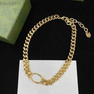 Halsband Fashion Pendant Halsband Designer Armband smycken Luxury Pendant Wedding Present Chain Gold Plate Diamond Halsband för kvinnor 240302
