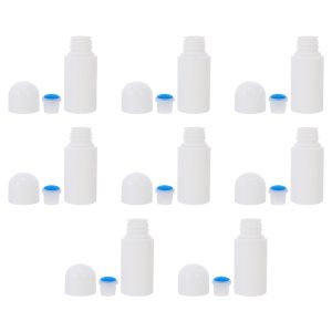 Bottles 8pcs 50ML Sponge Bottles Applicator Empty Liquid Roll Head Refillable Deodorant Sub Tip Container Roller Bottle(Random Color)