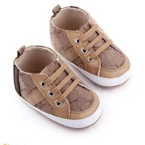Designers sapatos de bebê criança crianças tênis de lona recém-nascidos primeiros caminhantes menino menina sola macia sapato de berço 0-18 meses