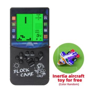 Spelare Green Light Stor skärm Brick Game Console Buildin Block Puzzle 999 I 1 Game Room/Outdoor/Travel Partner Children Gifts