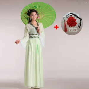 Palco desgaste colorido chinês tradicional vestido antigo mulheres hanfu verde vermelho rosa dança menina traje mulheres senhora fada princesa roupas conjunto