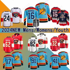 2023 Stanley Cup Finals Floridapanthershockey Jersey #5 Aaron Ekblad #19 Matthew Tkachuk Sergei Bobrovsky Patric Hornqvist Sam Reinhart Spencer Knight Maglie