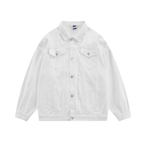 Casaco retrô japonês minimalista, jaqueta de trabalho com bolso, cardigã solto para homens e mulheres