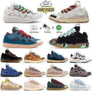 Nya LanvinLities Casual Shoescomportable Fashion Sneakers High Quality Mint Green Fuchsia Champagne Split Men Women Shoes School Daily Outfit DH GATE Storlek 35-46