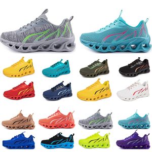 GAI spring men shoes Running flat Shoes soft sole fashion bule grey New models fashion Color blocking sports big size a11198