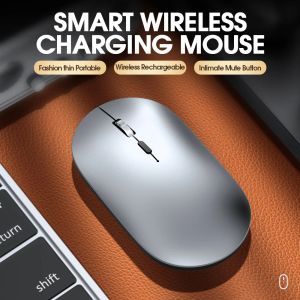 Мыши Беспроводная Bluetooth-мышь Бесшумные перезаряжаемые мыши Bluetooth-мышь для портативного компьютера Настольный ПК MacBook Mac IPad IPhone Tablet