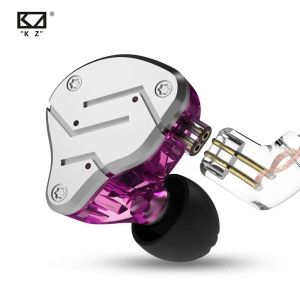 Kulaklıklar KZ ZSN 1BA 1DD Ağır Bas Değişken Kablo Kulaklık Hifi Dört Çekirdek Kontrollü Müzik Hareketi ZST AS10 ZS10 ZSN Pro BA10 ES4 V80