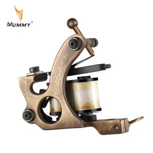 Guns Mummy Coils Tattoo Machine For Liner Shader Traditionell handgjorda Pure Copper Tattoo Gun