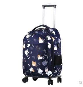 Rucksack 20 Zoll Damengepäck Taschen auf Rollen Reisetrolley Gepäcktaschen mit Rollen Laptoptasche Rollen Reisetrolley Spinnerkoffer