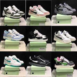 Mode med Box Designer Offes Män Kvinnor Toppkvalitet Casual Shoes Out Office Low-Tops Black White Pink Leather Light Blue Patent Trainers Sneakers 1421