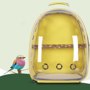 Сумки для птиц -носитель клетки рюкзак для перевозчика с двойным плечом пакет птиц Прозрачная капсула для питомца