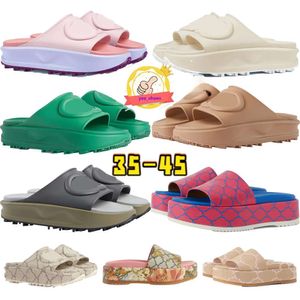 10 giorni consegnati Sliforo Slipisti Summer Platform Classico Sandali spessi tacchi da donna Slide di lusso Solle Macaron all'aperto all'aperto