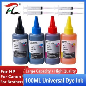 Ink Refill Kits 100 ml kit för HP 21 22 301 302 304 121 122 123 650 652 300 140 141 63 65 343 338 Skrivarkassett