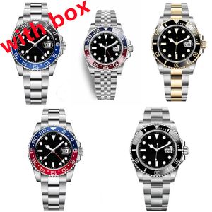 Mens Watches 40mm Automatic Mechanical Watch Full Stainless Steel Blue Black Ceramic Sapphire WristWatches Super luminous montre de luxe watch Gifts xb02 B4