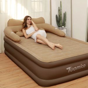 Mat 152*203*48CM Double Person Use Comfortable Collapsible Inflatable Camping Bed Inflatable Mattress Air Bed Sleeping Mat