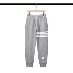 Sweatpants tb imagem loja marca esportes casuais masculino fourbar listrado sweatpants maré outono casal algodão calças slimfit