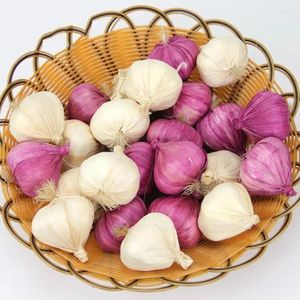 Decorative Flowers Artificial Garlic Food Fake Agriculture Gardening Display For Greenhouse Planting Mature Vegetables Wedding Party Do