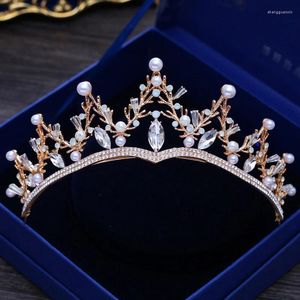 Hair Clips Korean Style Golden Bride Modular Plug Crown Decoration Wedding Dress Accessories Birthday