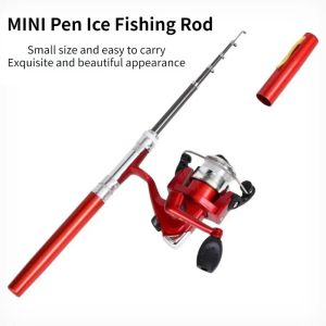 Rods 1/set Outdoor Portable Mini Pen Fishing Rod Telescopic Pocket Pen Fishing Rod Mini FishingPole Fishing Accessories