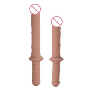 Svärdform stora dildos handtag design stor liten kött penis flexibel och realistisk dildo kuk kvinnlig onani sexleksaker t2002770576