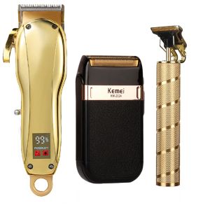 Trimmers Weasti Hair Clipper Professionelles Set Elektrischer Trimmer schnurloser Rasierer 0mm Frisedern Schneidmaschine für Männer wiederaufladbare Rasiermesser