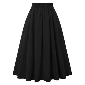 skirt High Waist Summer Pleated Skirts For Women 2023 Fashion Korean Style Casual Big Swing ALine Long Skirt Female Dresses Hot sale
