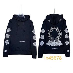 Tasarımcı Erkek Hoodie Tasarımcı Kış Kış Sweatshirt Heart Hoodies Ch Uzun Kollu Ceket Gevşek Kapşak Hoody Erkek Kadın Hip Hop Chromees Kalpler Çiçek 2024