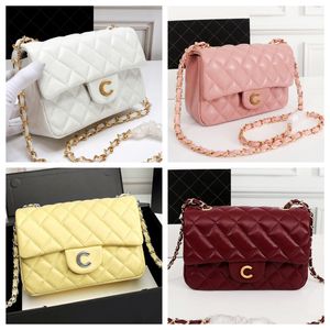 7A Bolsa de aba clássica de luxo C bolsa mini Designer de corrente bolsa de ombro carteira Moda Feminina Estilo Coreano Mini bolsa bolsa crossbody bolsa de telefone Bolsa de designer rosa Bolsa Envelope