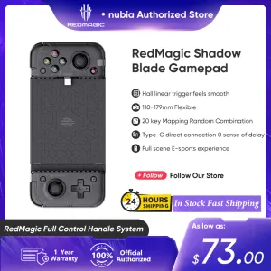 Coolers Redmagic Shadow Blade Gamepad para Redmagic 8S Pro para Gaming Telefone Texturizado Robeira macia GRIPS ESPORTS LIDE