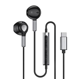 Stands USB C Headphones, InEar Headset with Microphone and Volume Control ,Type C Headphones for Samsung S22 S21 S20 FE A53