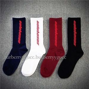 Men's Socks Calabasas Embroidered Ins Men Fashion Streetwear Knitted Cotton Male Female Long Designer07