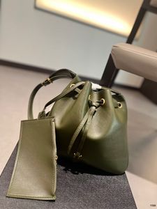 本物のレザーデザイナーファッションショルダーバッグ最高品質の女性ハンドバッグYSLLBAG HOBO ROSEカジュアルスエードトートスバッグアンダーアーム財布ショッピングウォレット125